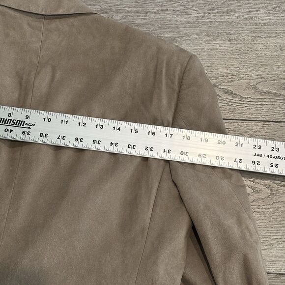 Christian Dior Suede Blazer Mens 40L Suit Jacket Sport Coat 2 Two Button Tan - Picture 9 of 12